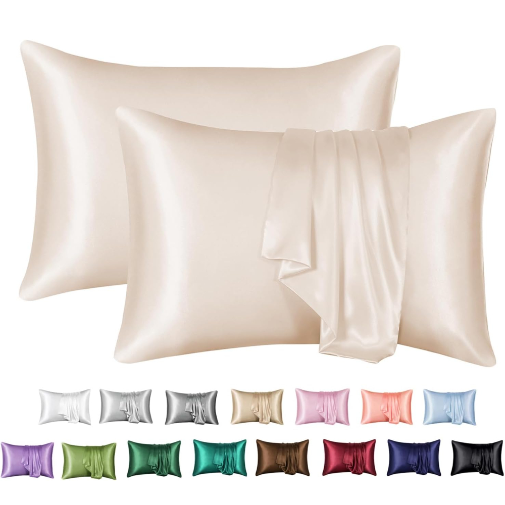 Silk Pillowcase - 2 Pack Satin Pillowcase for Hair
