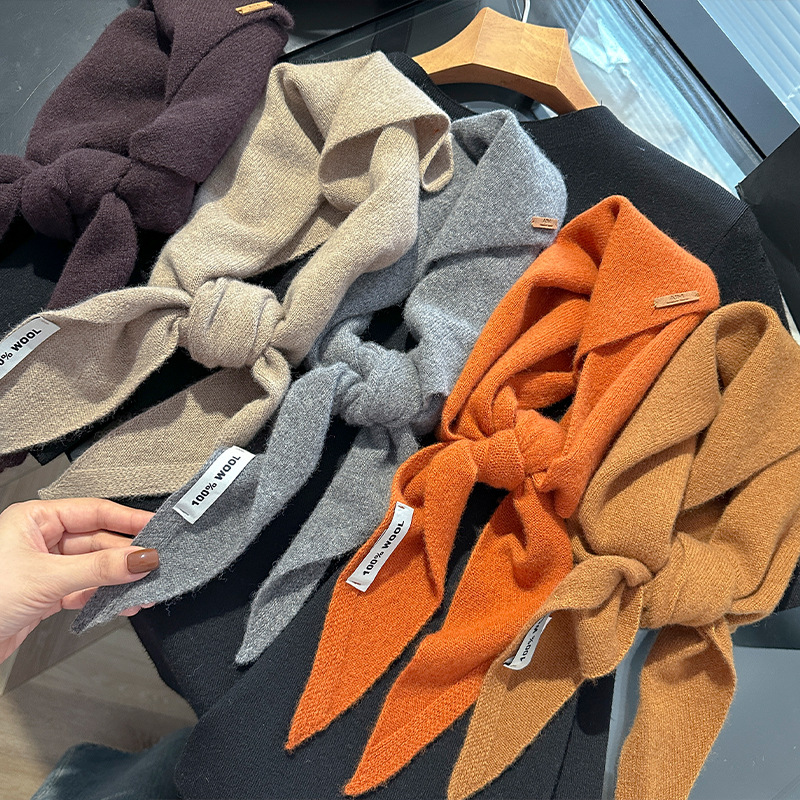 Cashmere Scarf - Knitted Scarf Women 100% Wool Winter