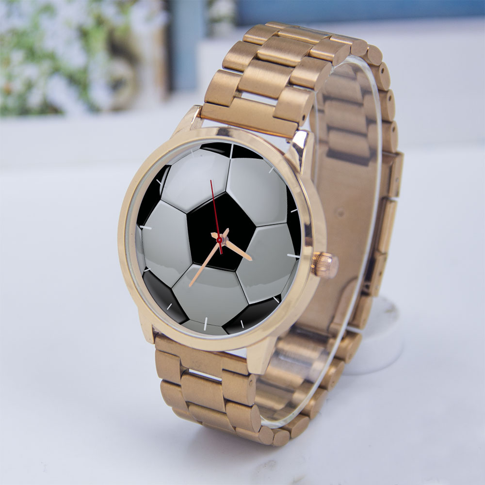Gold Plated Jewelry - Football Soccer Design Fans Silver Man