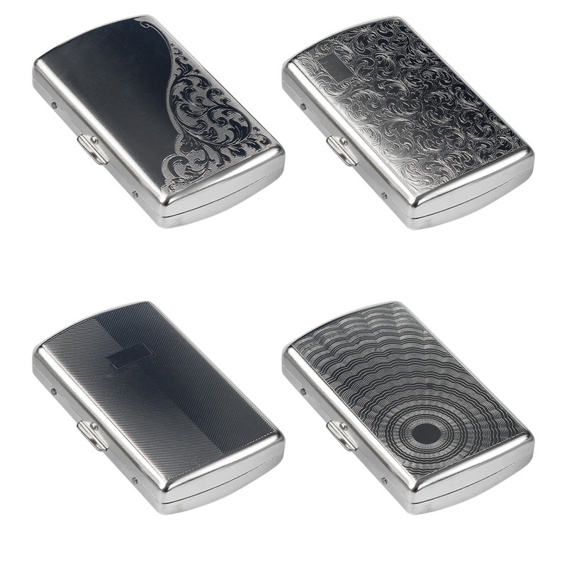 Premium Cigar Case - Metal Cigarette Case Box Holder Container
