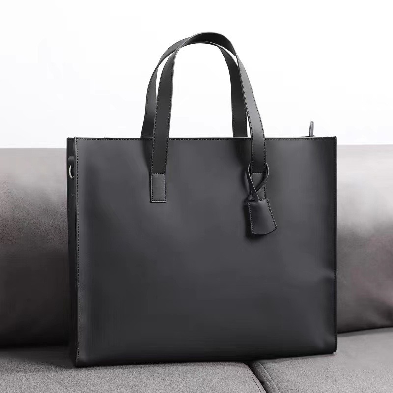 Leather Briefcase - 2026 New Men's Handbag With Shoulder