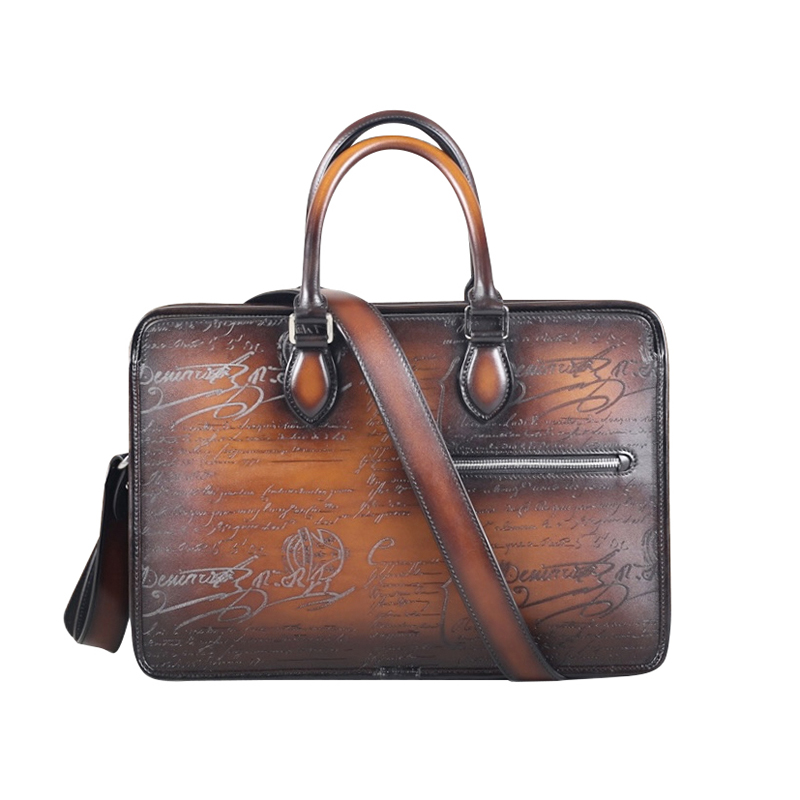 Leather Briefcase - DIMY 2025 men's new business briefcase