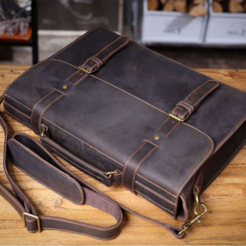 Leather Briefcase - Luxury Original Men's Handbag Real Leather