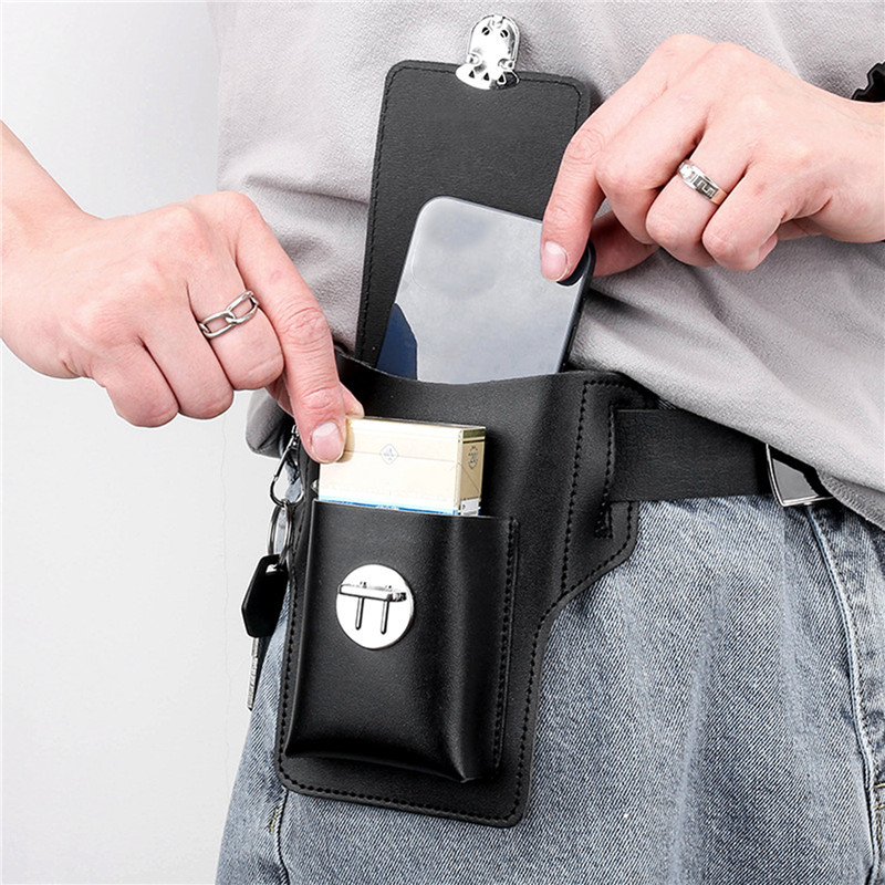 Leather Wallet Men - Men Belt Cellphone Loop Holster Case