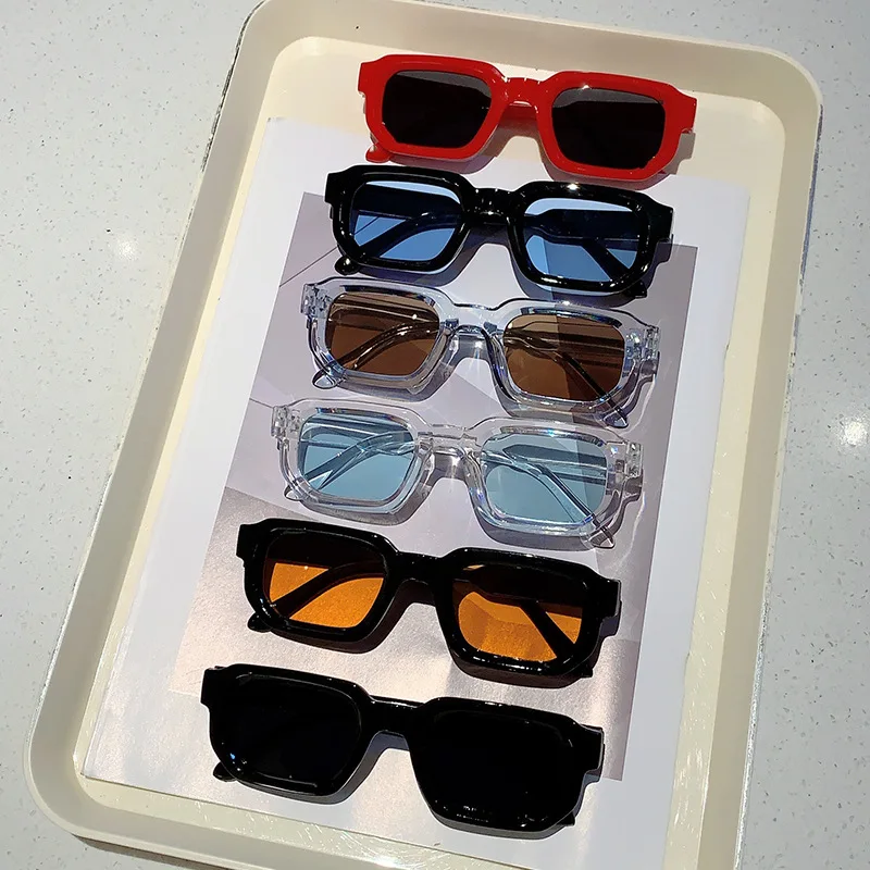 Designer Sunglasses - Vintage Rectangle Frame Sunglasses Outdoor Man