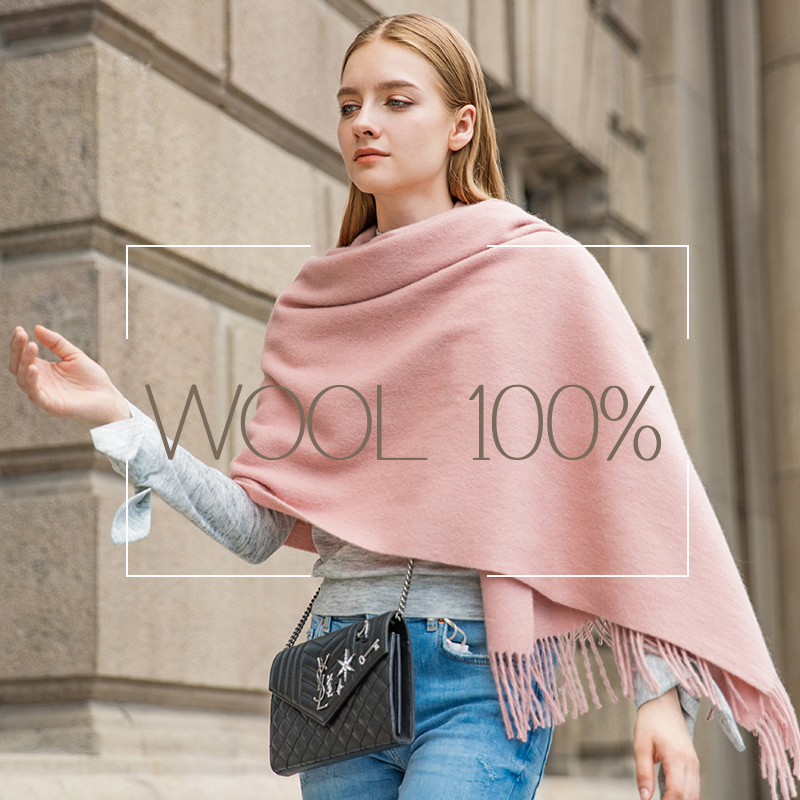Cashmere Scarf - Wool Winter Scarf Women Fashion Shawl