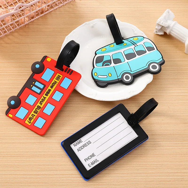 Travel Luggage Set - Cute Cartoon Cars PVC Silicone Luggage