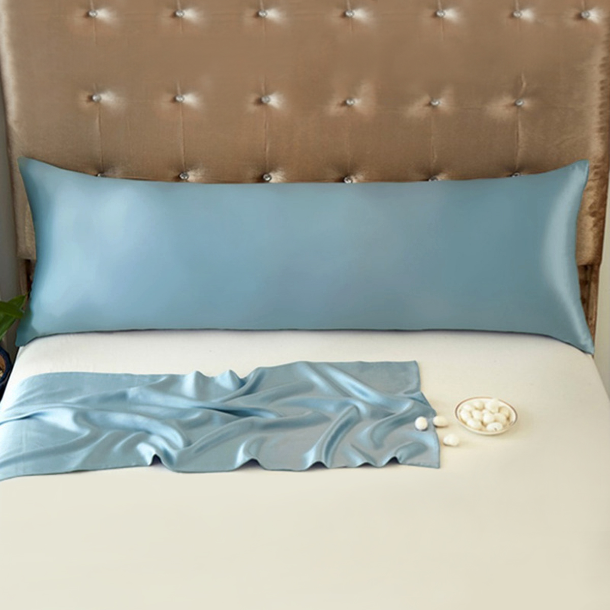 Silk Pillowcase - 100% Pure Mullberry Silk Long Pillowcase