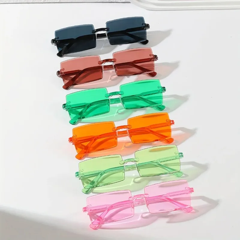 6PCS Rectangle Fashion Sunglas - Sunglasses Uv400 recension och pris