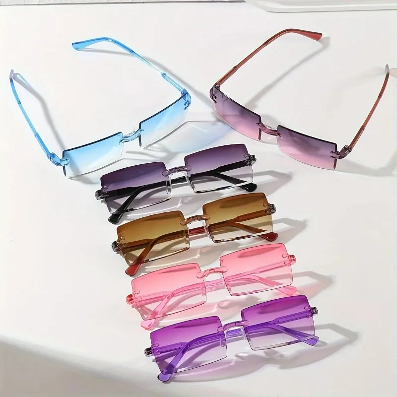 6PCS Rectangle Fashion Sunglas - Sunglasses Uv400 recension och pris