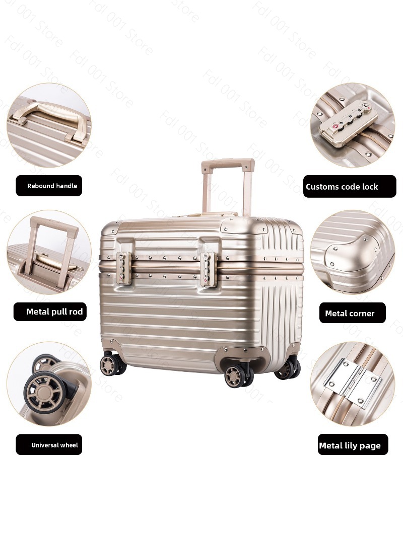 Upper flip cover aluminum fram - Travel Luggage Set recension och pris