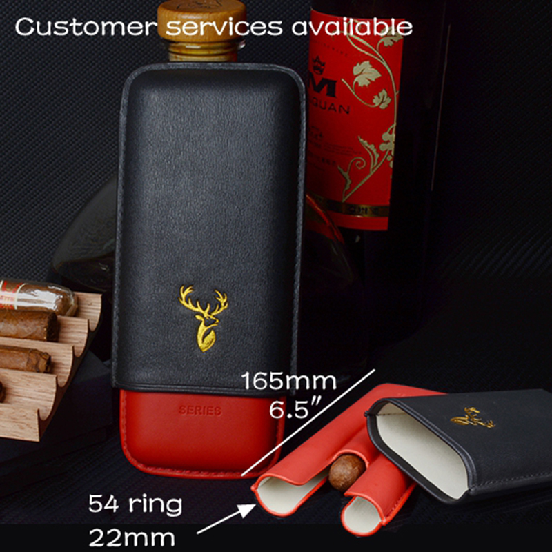 54 Ring Leather Cigar Case Bla - Premium Cigar Case recension och pris