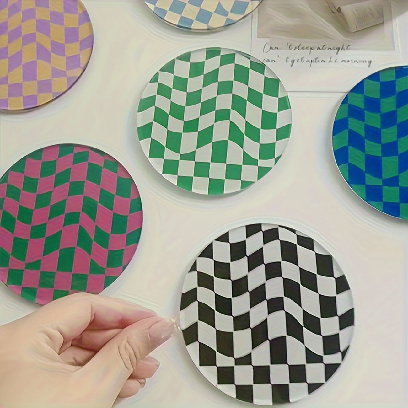 6 Pieces - Wooden Coasters, An - Marble Coaster Set recension och pris