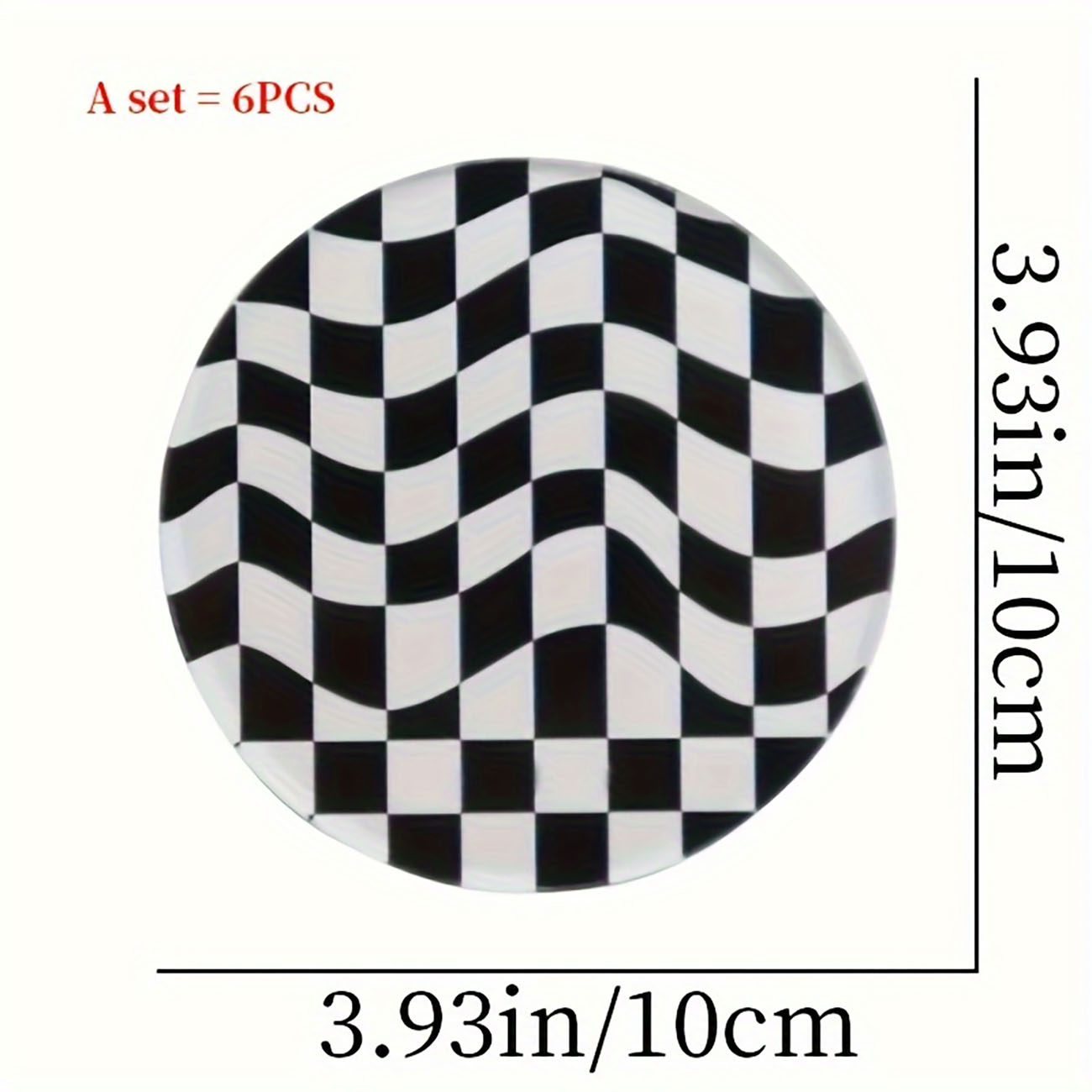 6 Pieces - Wooden Coasters, An - Marble Coaster Set recension och pris
