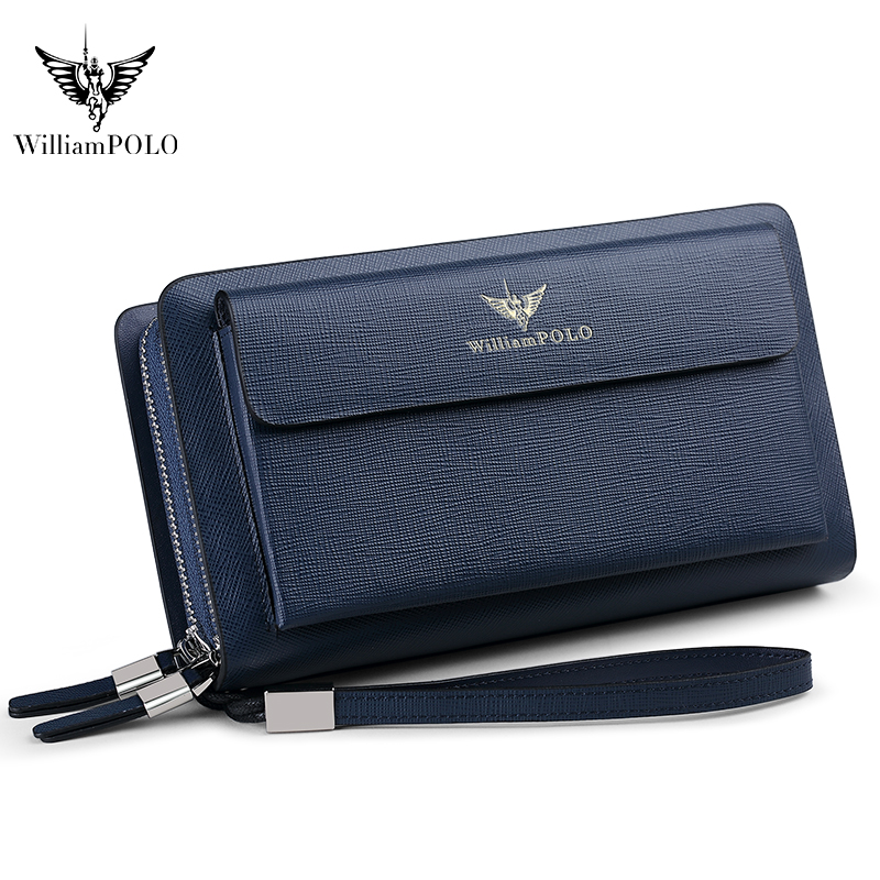 WILLIAMPOLO Luxury Men's Leath - Leather Wallet Men recension och pris