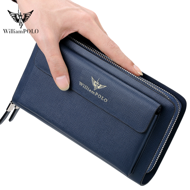 WILLIAMPOLO Luxury Men's Leath - Leather Wallet Men recension och pris