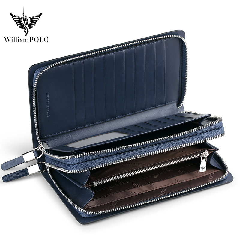 WILLIAMPOLO Luxury Men's Leath - Leather Wallet Men recension och pris