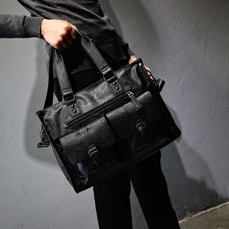 PU Leather Shoulder Briefcase  - Leather Briefcase recension och pris