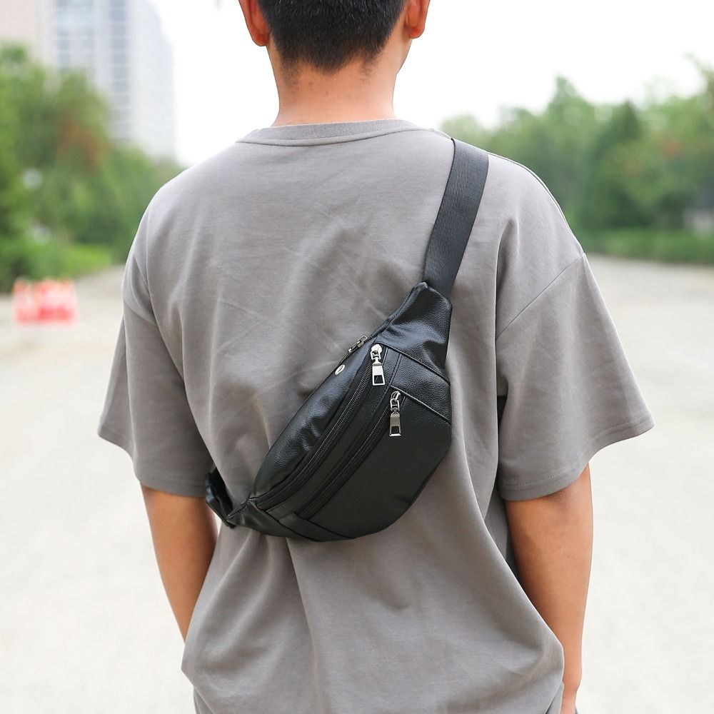 Multifunctional Crossbody Cash - Leather Wallet Men recension och pris