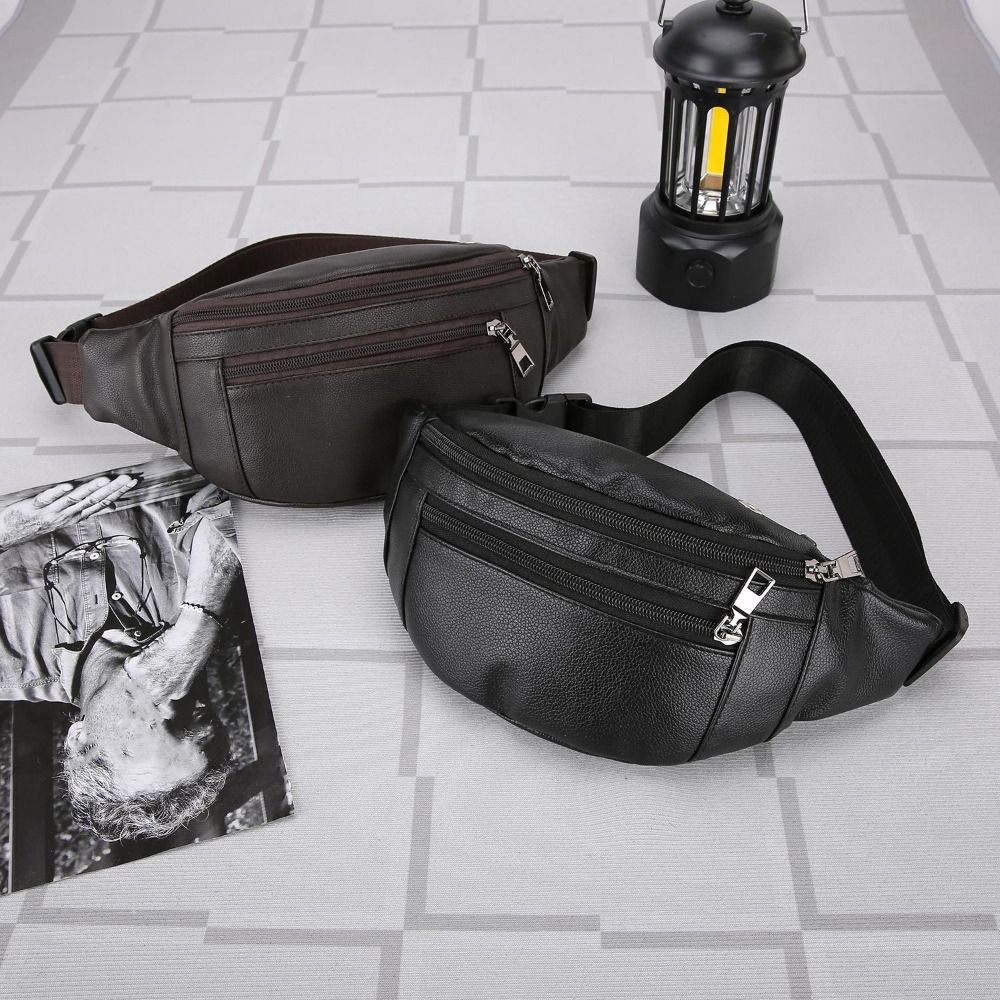 Multifunctional Crossbody Cash - Leather Wallet Men recension och pris