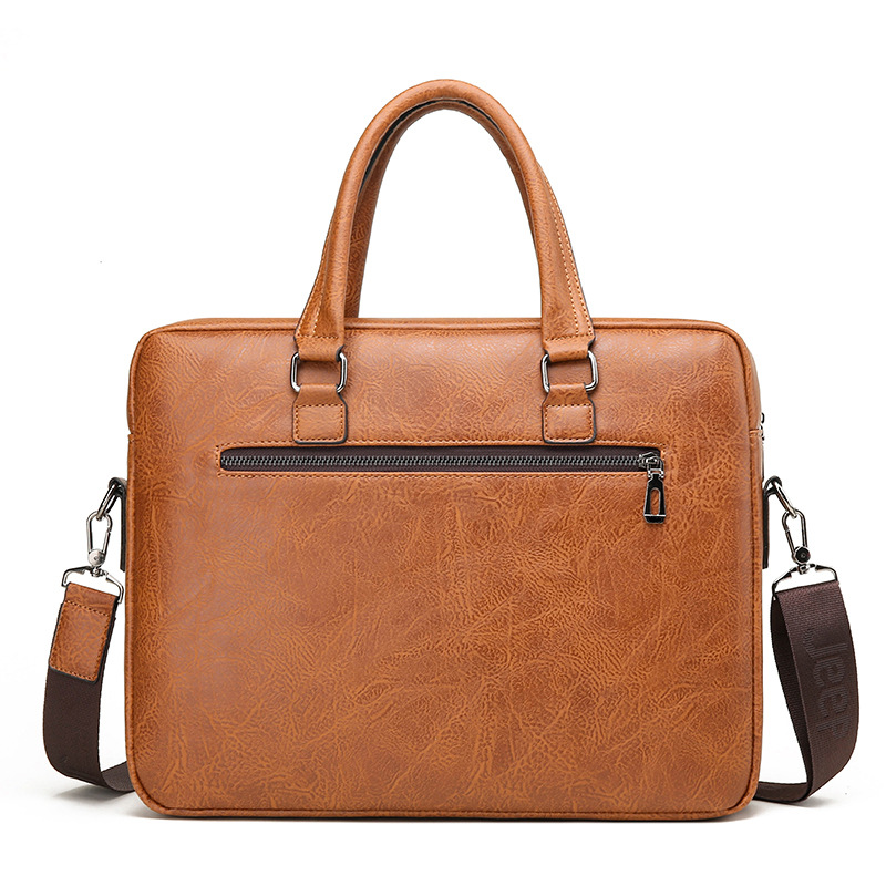 Luxury Brand Man Business Brie - Leather Briefcase recension och pris