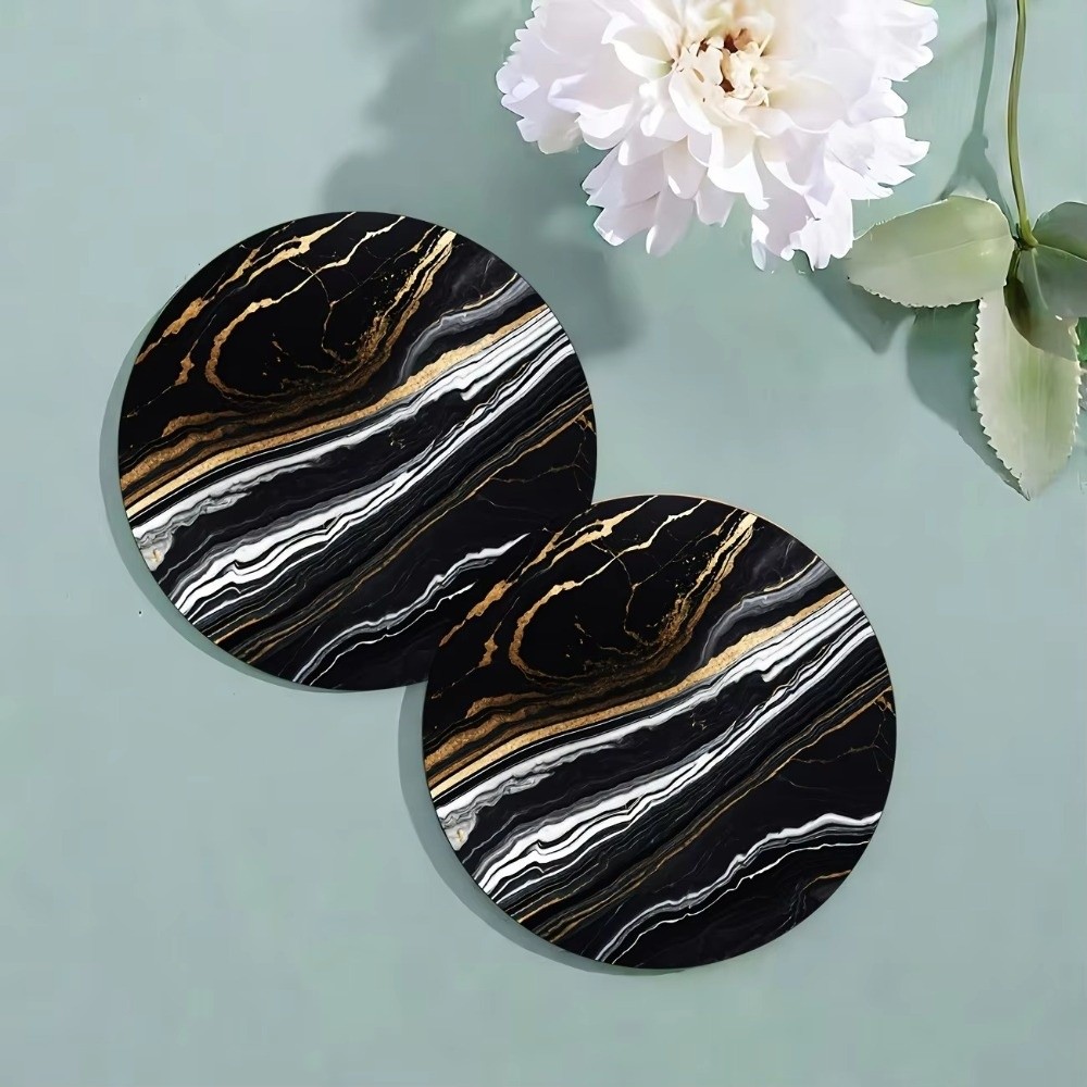 6pcs 4 Inch Drink Coasters Set - Marble Coaster Set recension och pris