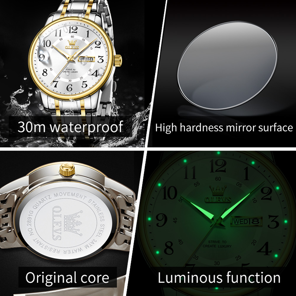 OLEVS Casual fashion men's wat - Luxury Watch Men recension och pris