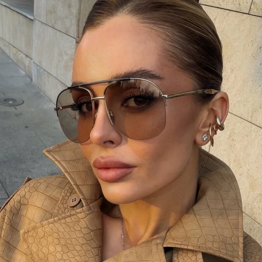 Unisex Oversized Pilot Sunglas - Sunglasses Uv400 recension och pris