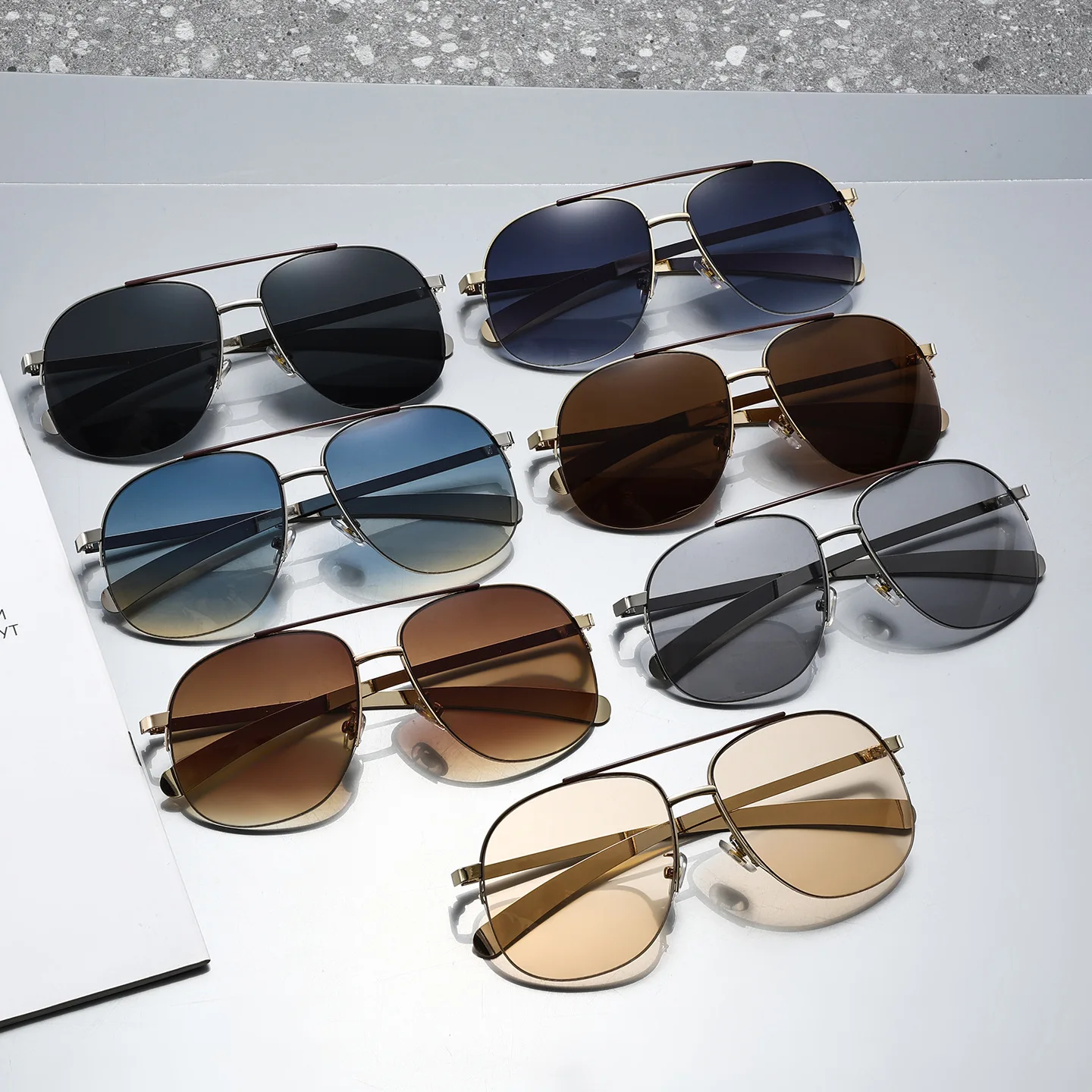 Unisex Oversized Pilot Sunglas - Sunglasses Uv400 recension och pris