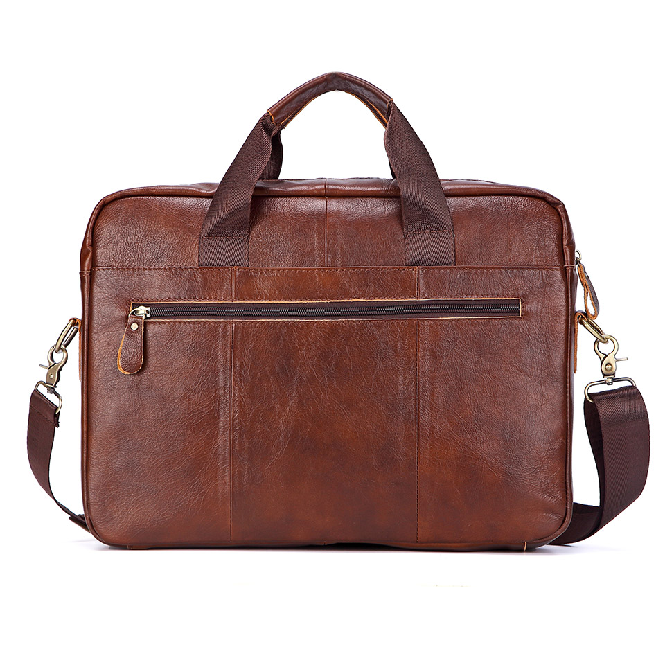 Men Genuine Leather Handbag Fa - Leather Briefcase recension och pris