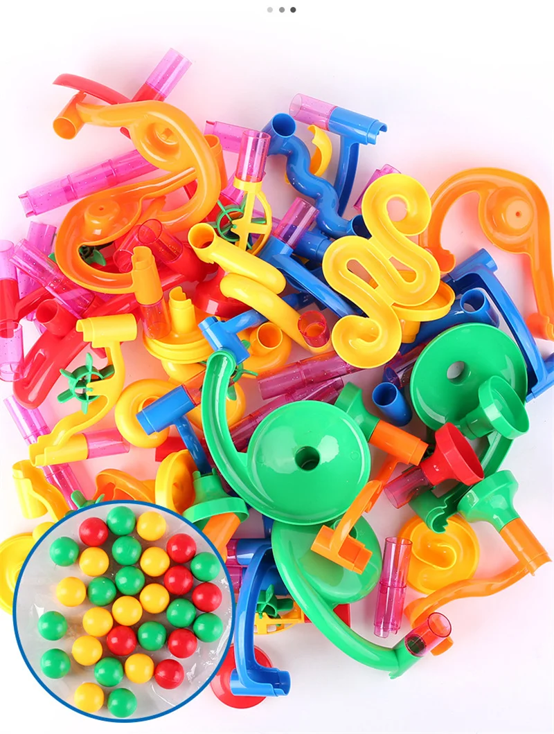 50-142PCS 3D Maze Ball Roll To - Marble Coaster Set recension och pris