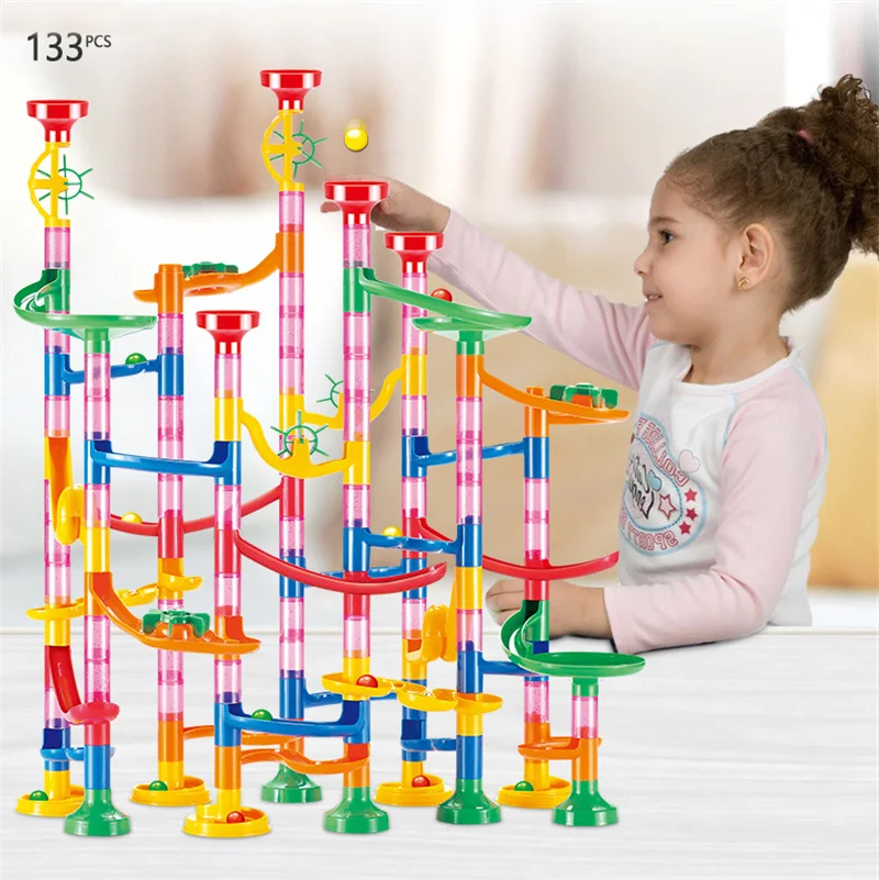 50-142PCS 3D Maze Ball Roll To - Marble Coaster Set recension och pris