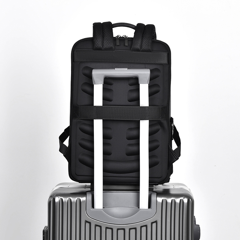 PU Leather Men's Backpack USB  - Leather Briefcase recension och pris