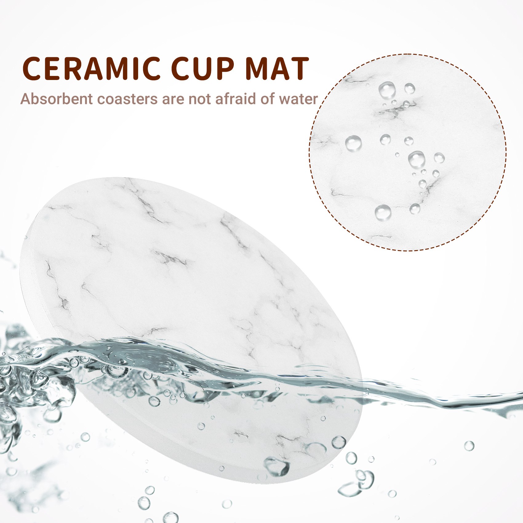 ABAH-Absorbent Coasters For Dr - Marble Coaster Set recension och pris