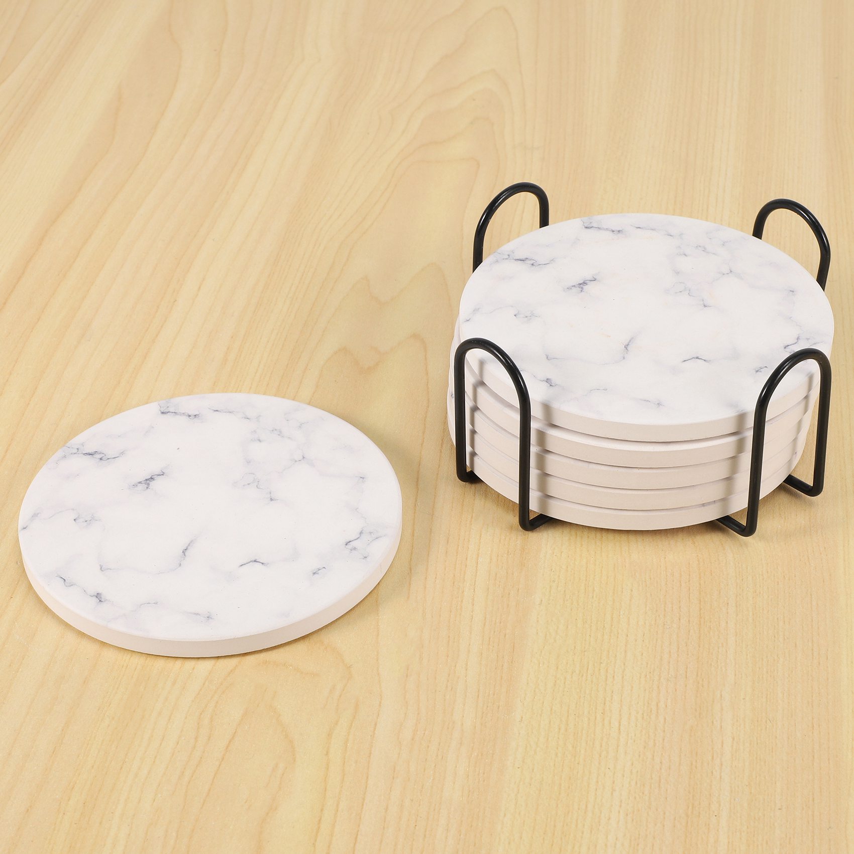 ABAH-Absorbent Coasters For Dr - Marble Coaster Set recension och pris