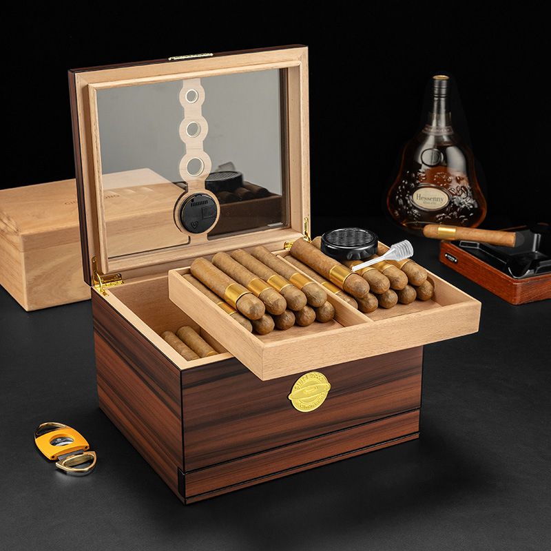 Luxury Wooden Cigar Humidor Bo - Luxury Gift Set recension och pris