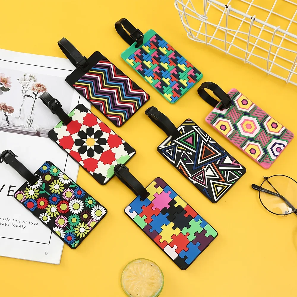 1PCS Geometric Luggage Tags Su - Travel Luggage Set recension och pris