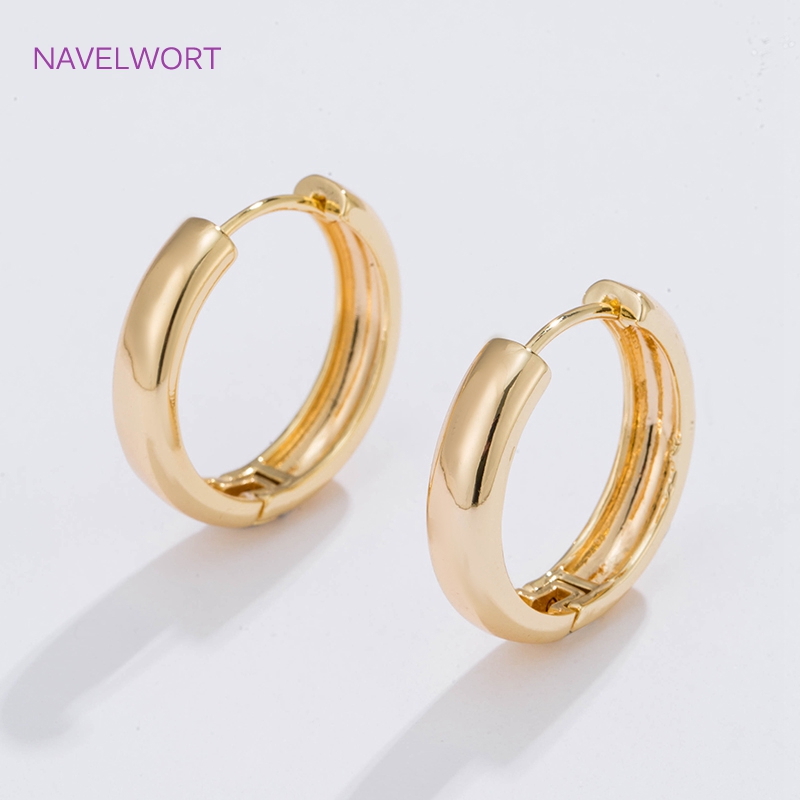 6 Sizes Gold Plated Circle Hoo - Gold Plated Jewelry recension och pris