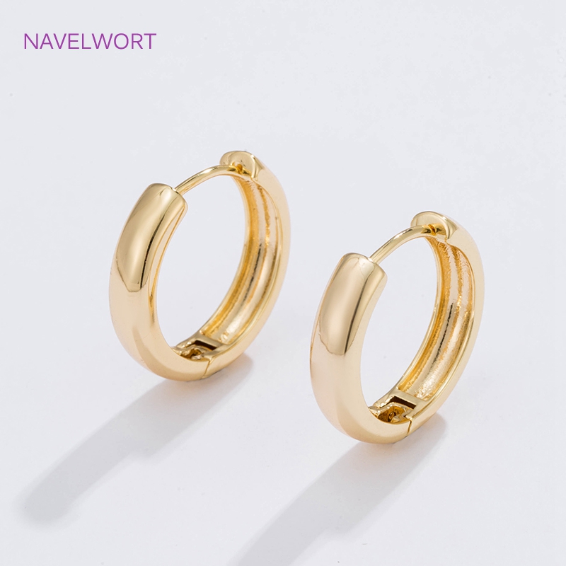 6 Sizes Gold Plated Circle Hoo - Gold Plated Jewelry recension och pris