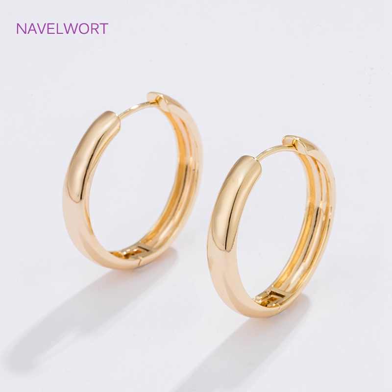6 Sizes Gold Plated Circle Hoo - Gold Plated Jewelry recension och pris