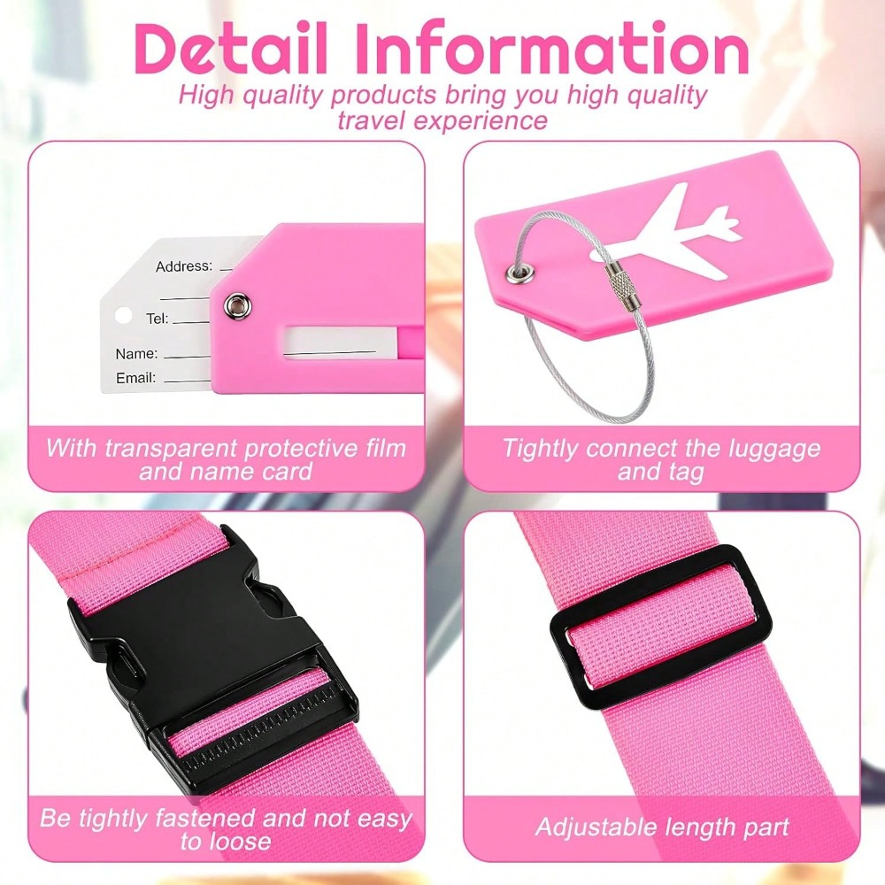 Luggage Strap Set with Luggage - Travel Luggage Set recension och pris