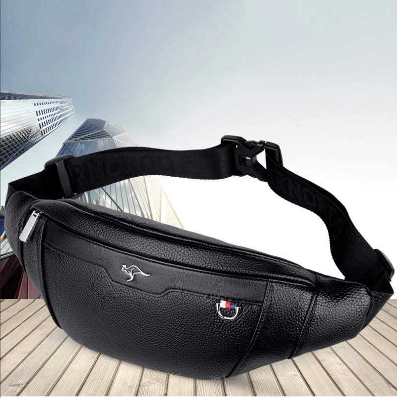 Business Leather Waist Bag Mul - Leather Wallet Men recension och pris