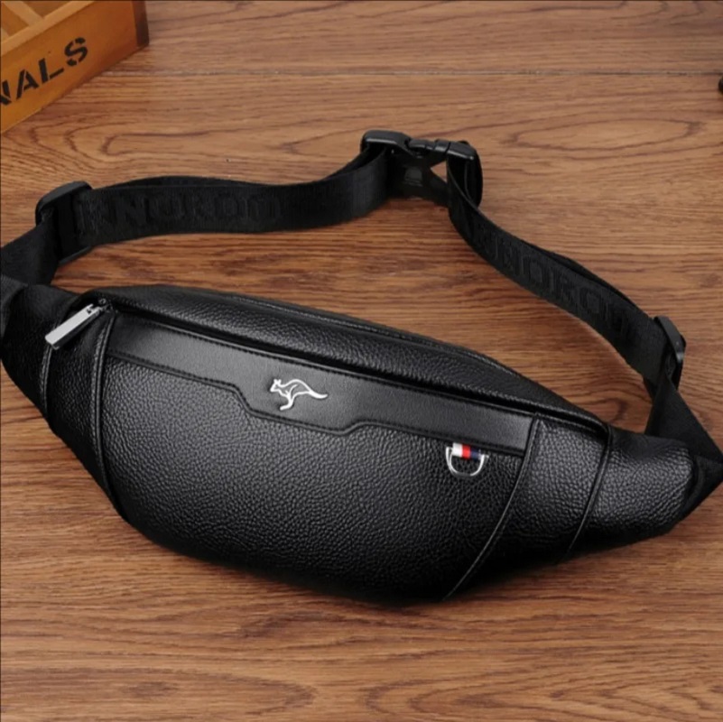 Business Leather Waist Bag Mul - Leather Wallet Men recension och pris