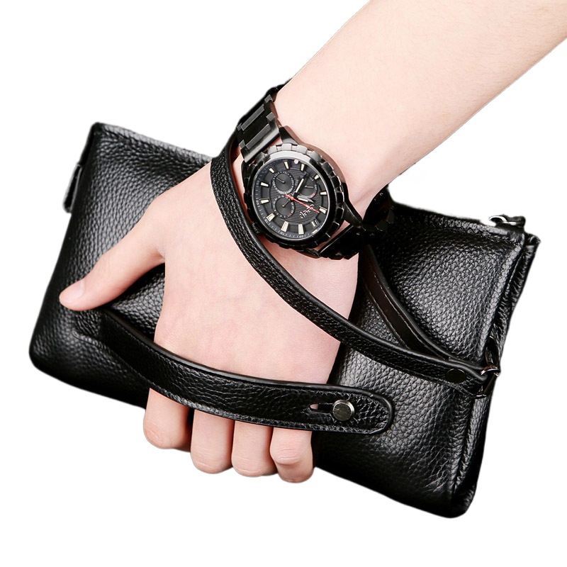 2025 Hand Bag Men Real Cowhide - Leather Wallet Men recension och pris