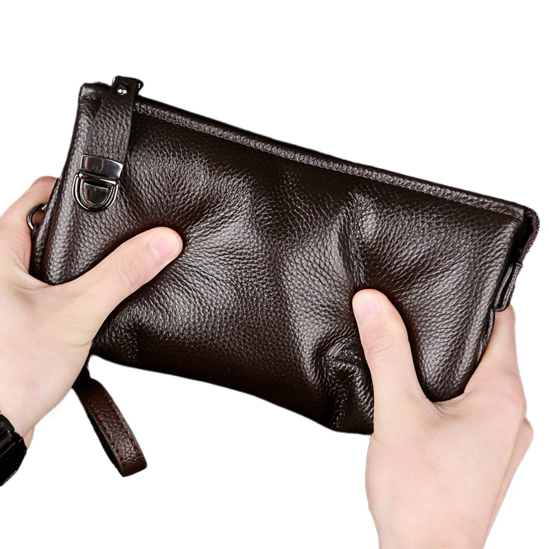2025 Hand Bag Men Real Cowhide - Leather Wallet Men recension och pris