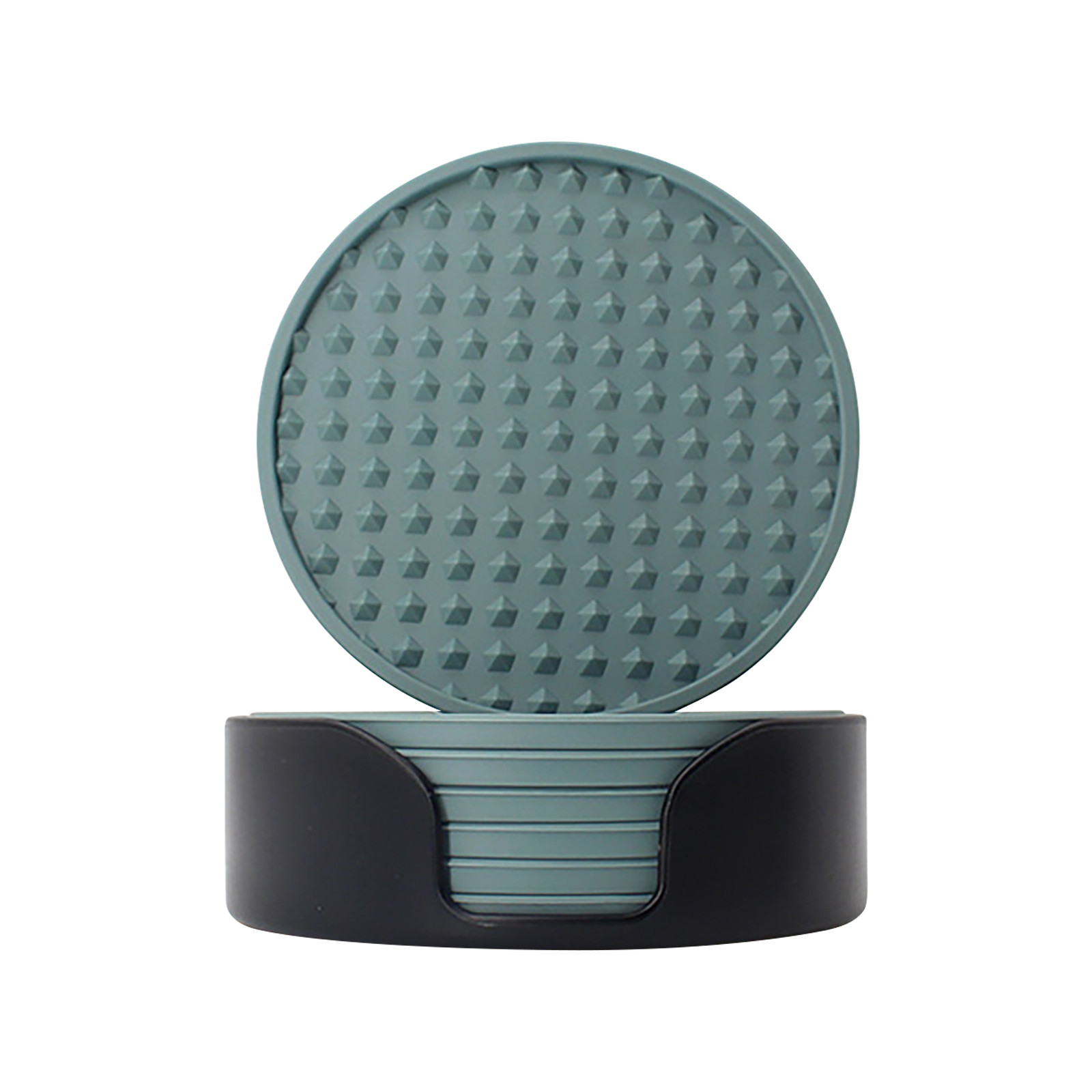 6pcs Non-Slip Silicone Drinkin - Marble Coaster Set recension och pris