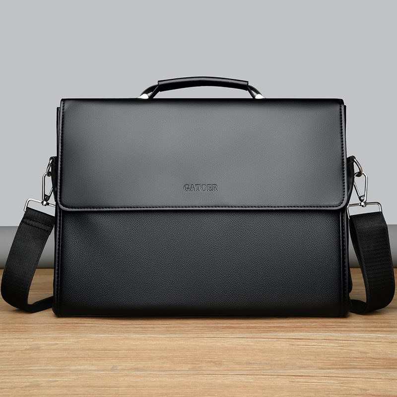 Men's Business Casual Handbag  - Leather Briefcase recension och pris