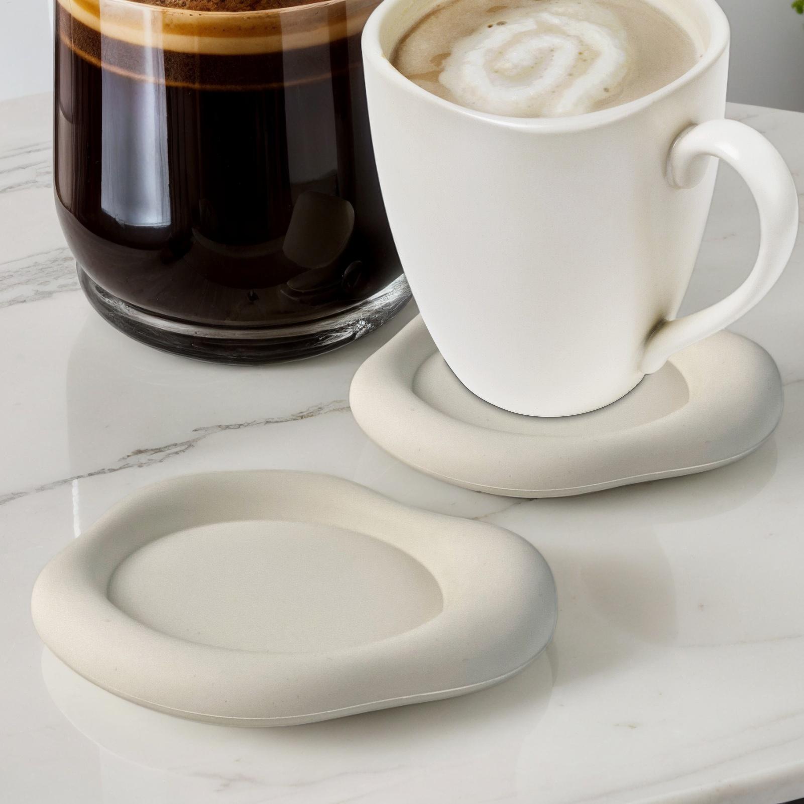 Silicone Non-Slip Cloud Shape  - Marble Coaster Set recension och pris