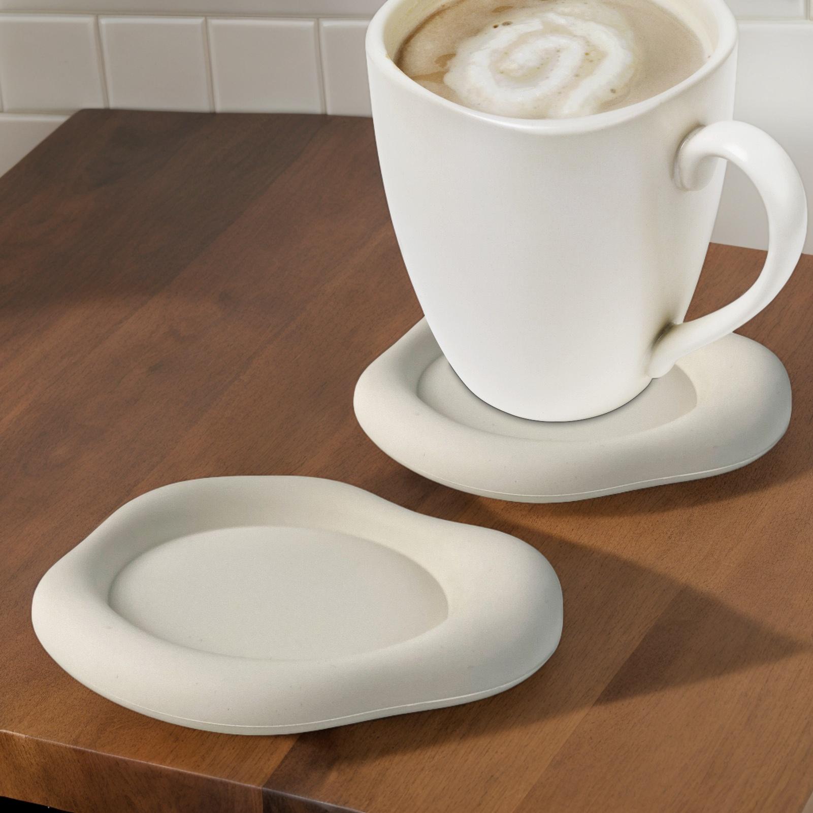 Silicone Non-Slip Cloud Shape  - Marble Coaster Set recension och pris