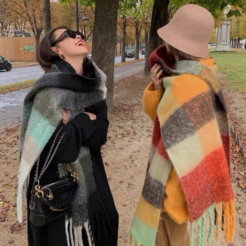 NEW Luxury Winter Thick Warm S - Cashmere Scarf recension och pris